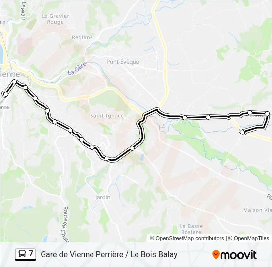 7 Bus Line Map