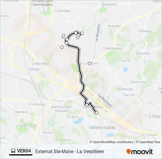 VER04 Bus Line Map