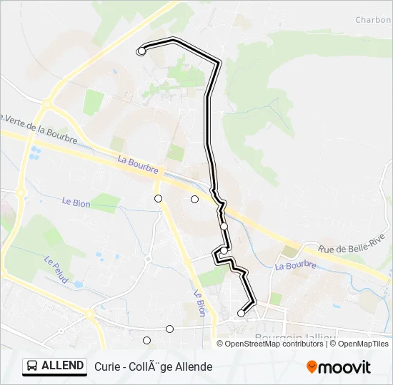 ALLEND Bus Line Map