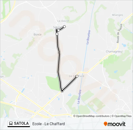 SATOLA Bus Line Map