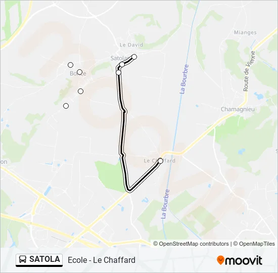 SATOLA Bus Line Map