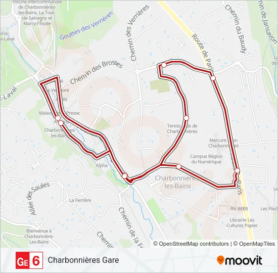 GE6 Bus Line Map