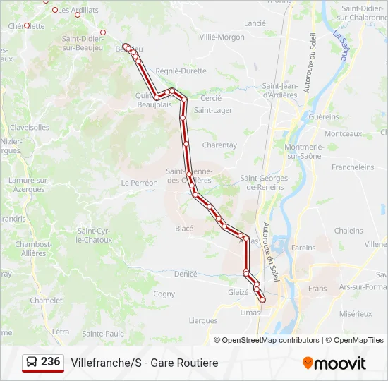 236 Bus Line Map