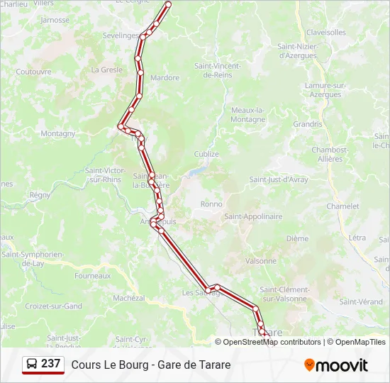 237 Bus Line Map