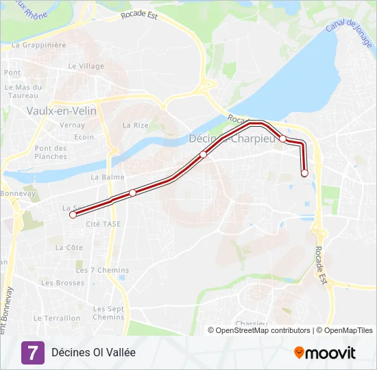 T7 Light Rail Line Map