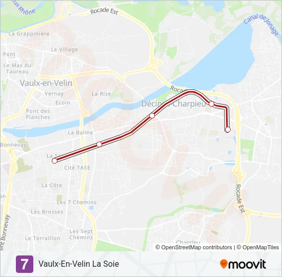 T7 Light Rail Line Map