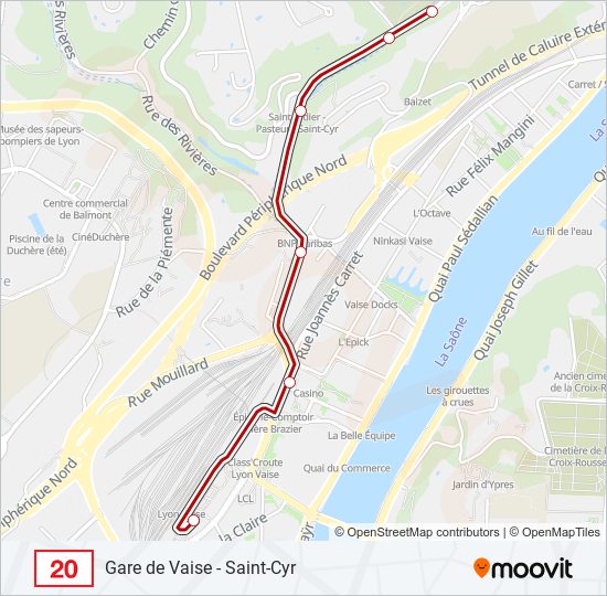 Mapa de 20 de autobús