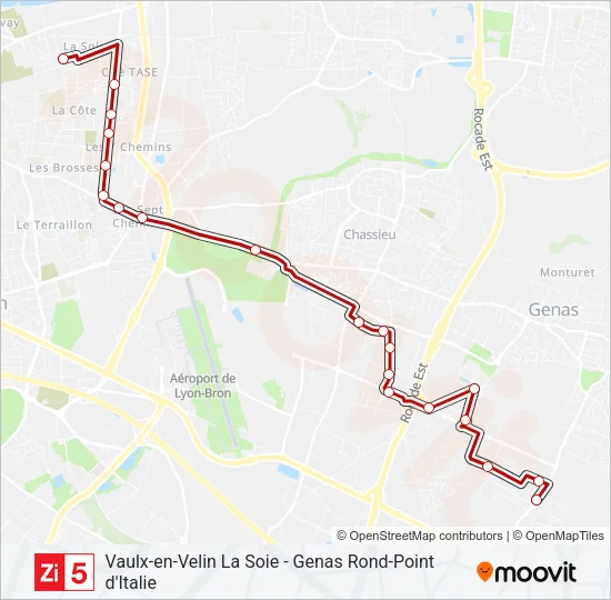ZI5 Bus Line Map
