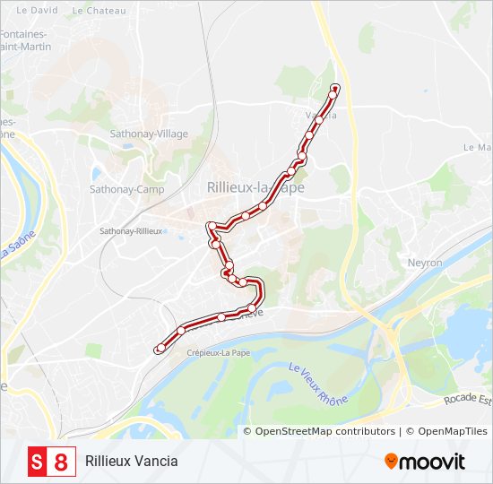 S8 bus Line Map