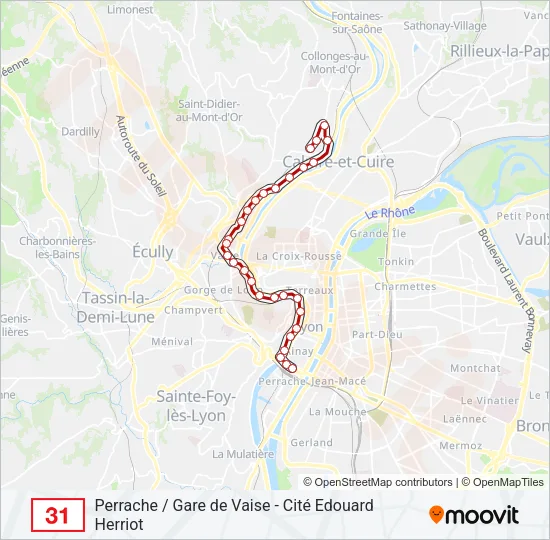 31 Bus Line Map