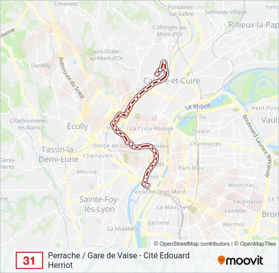 31 Bus Line Map