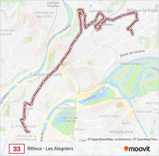 33 Bus Line Map