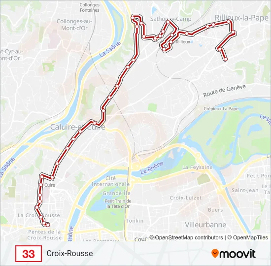 33 Bus Line Map