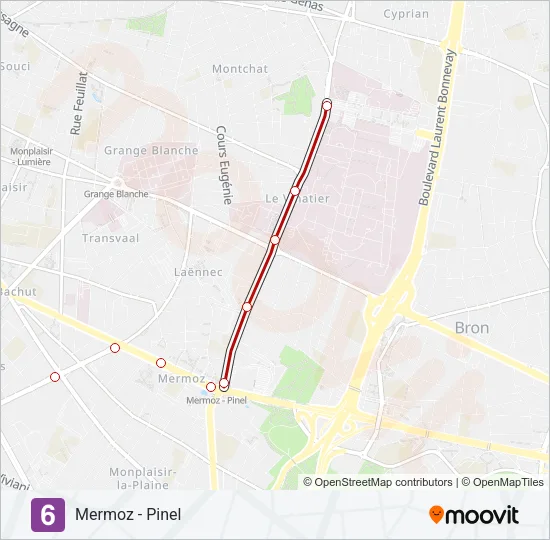 T6 Light Rail Line Map