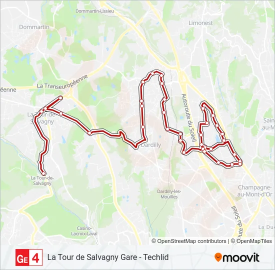 GE4 Bus Line Map