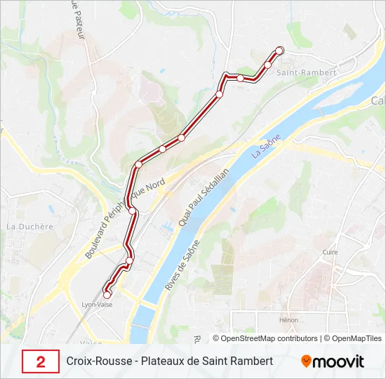 2 Bus Line Map