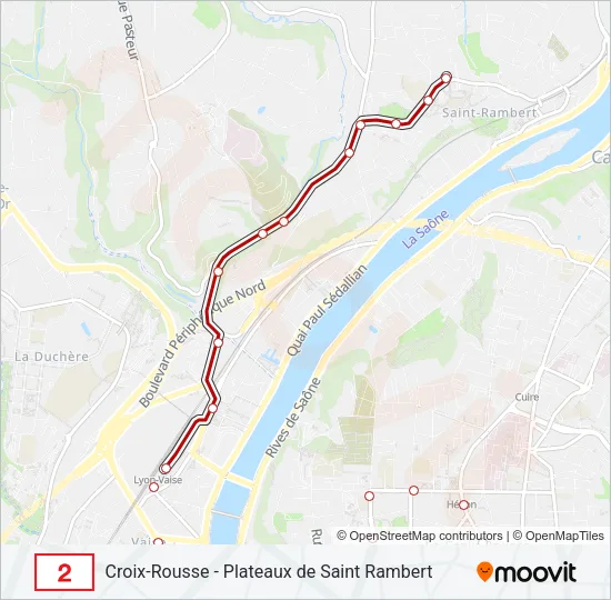 2 Bus Line Map