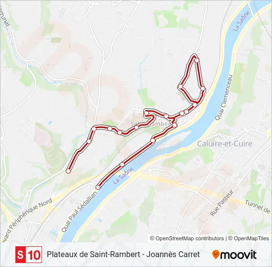 S10 Bus Line Map