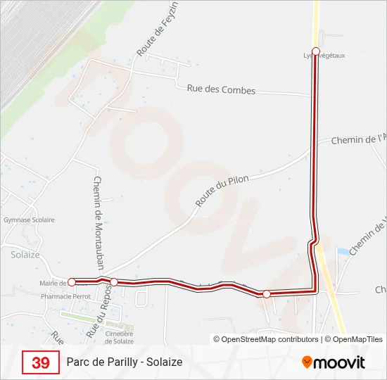 39 Bus Line Map