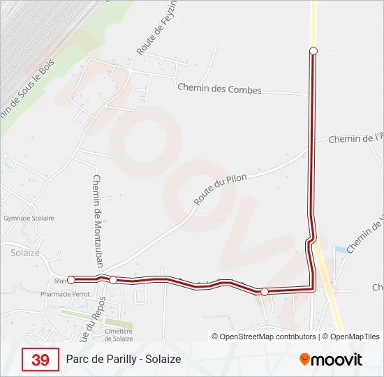 39 Bus Line Map