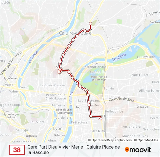 38 Bus Line Map