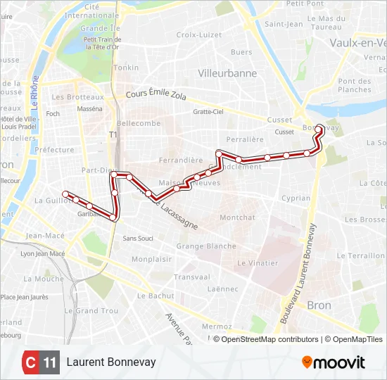C11 Bus Line Map
