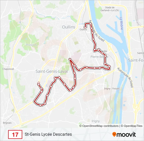 17 Bus Line Map