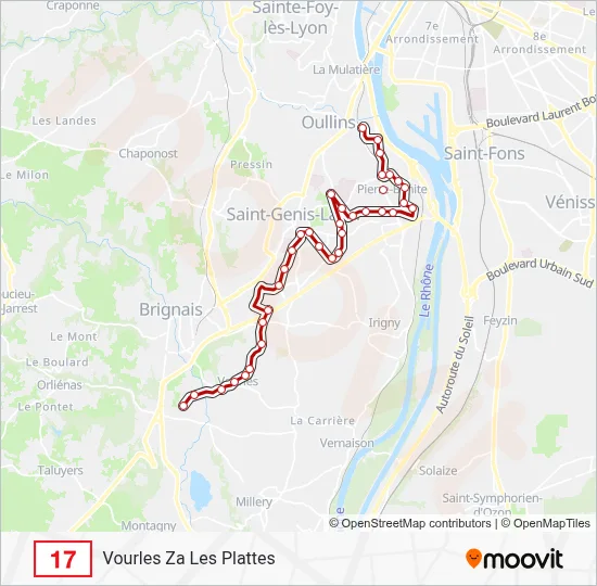 17 Bus Line Map
