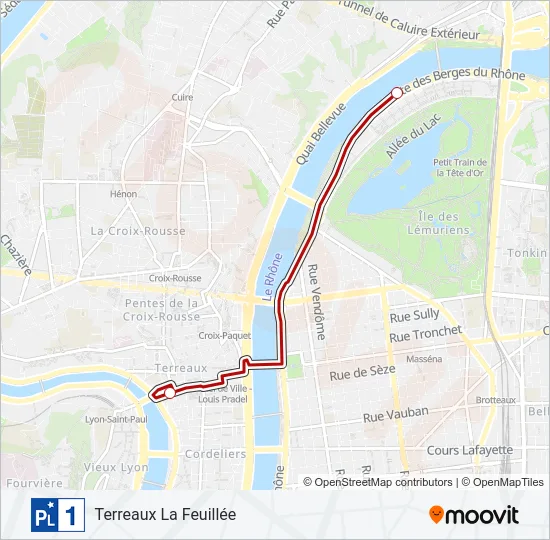 PL1 Bus Line Map