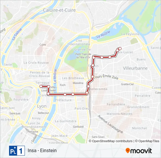 PL1 Bus Line Map