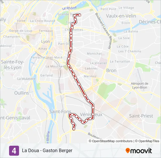 T4 Light Rail Line Map