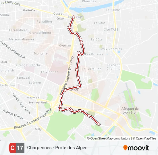 C17 Bus Line Map