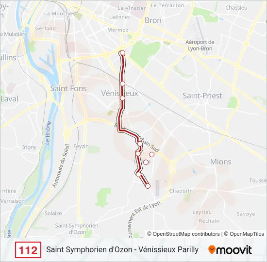 112 Bus Line Map