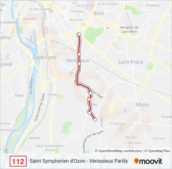 112 Bus Line Map