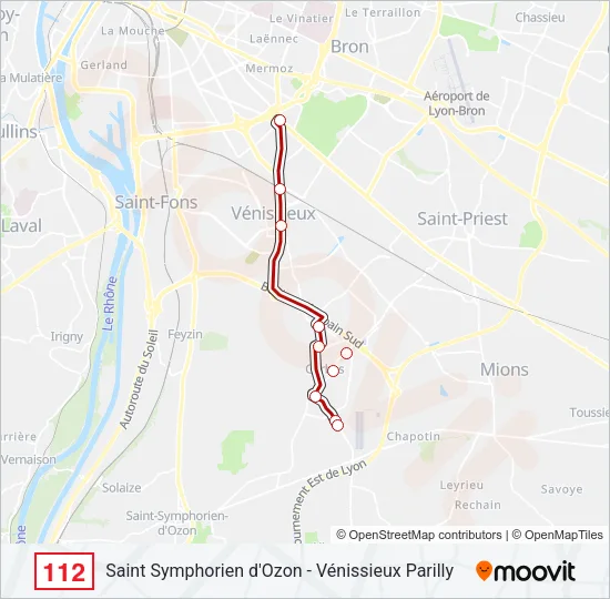 112 Bus Line Map