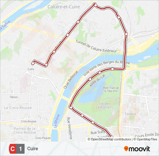 C1 Bus Line Map