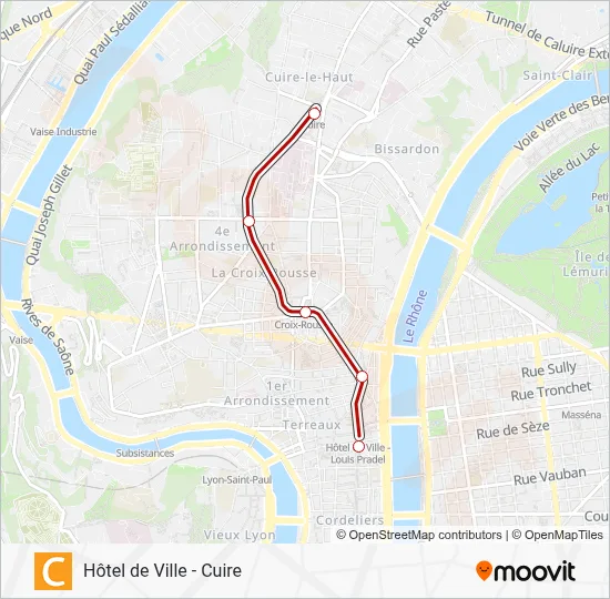 C Metro Line Map