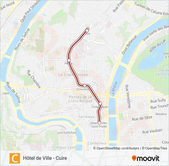 C Metro Line Map