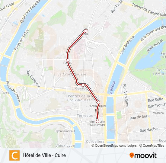 C Metro Line Map