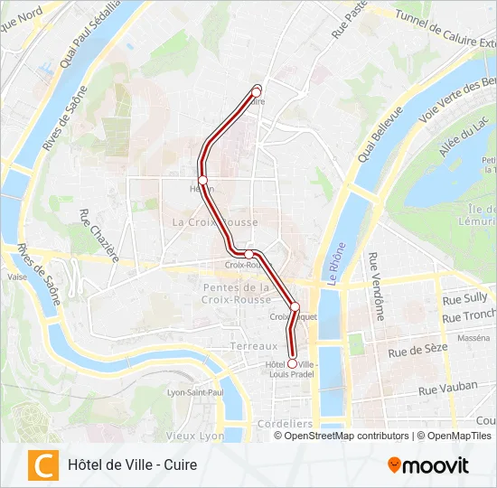 C Metro Line Map
