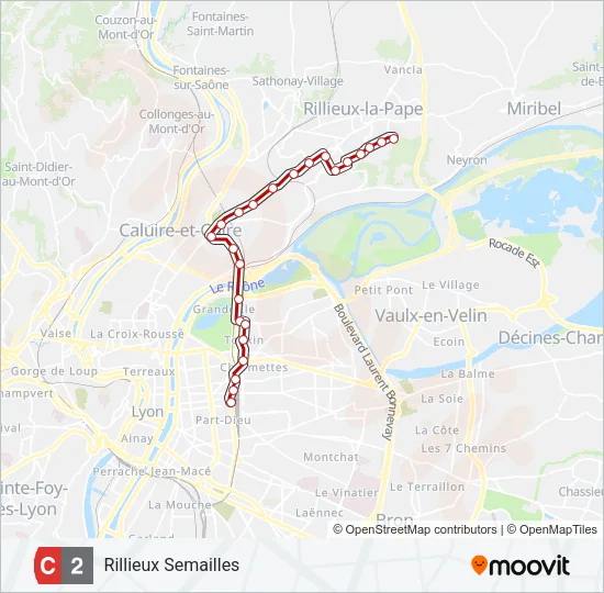 C2 Bus Line Map