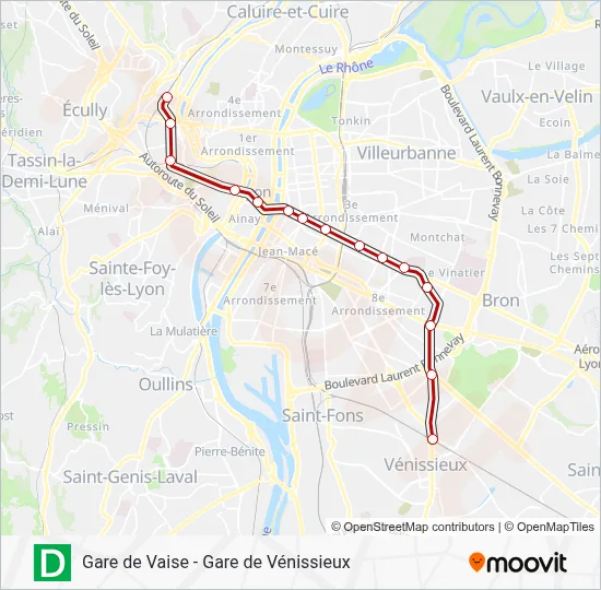D Metro Line Map