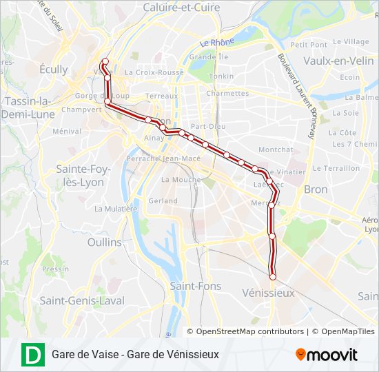 d Itinéraire: Horaires, Arrêts & Plan - Gare De Vaise (mis à jour)