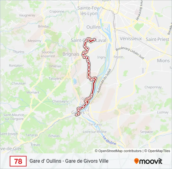 78 Bus Line Map