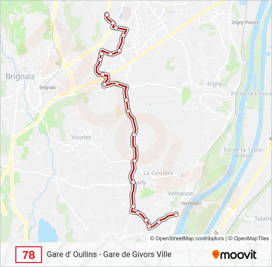 78 Bus Line Map