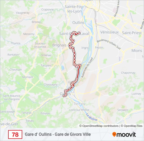 78 bus Line Map