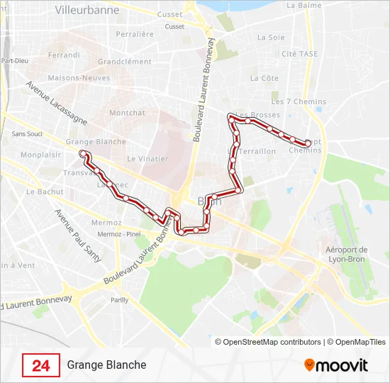 24 Bus Line Map