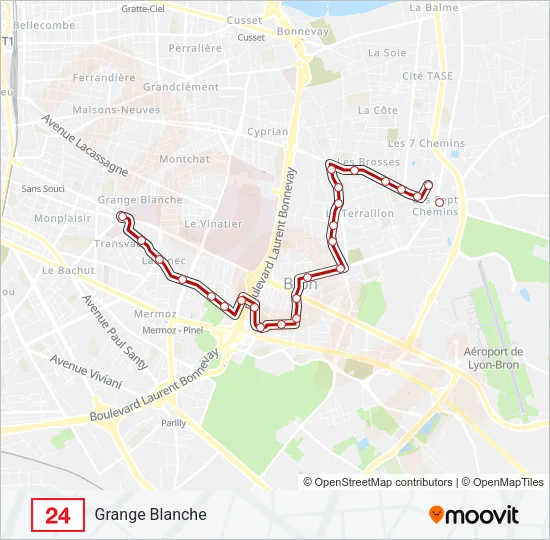 24 Bus Line Map