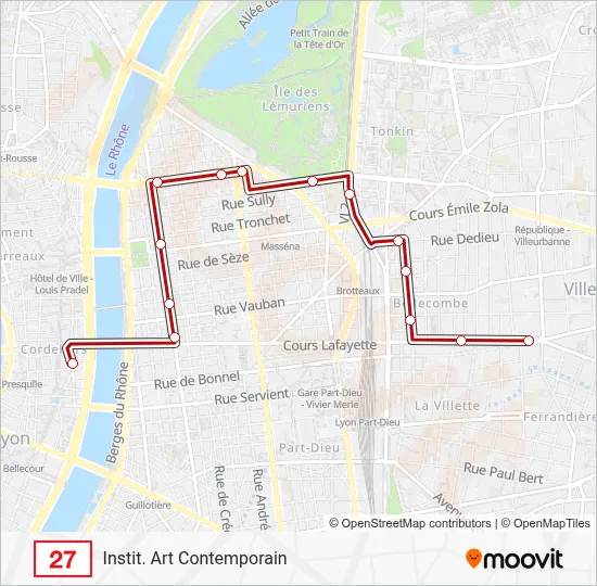 27 Bus Line Map