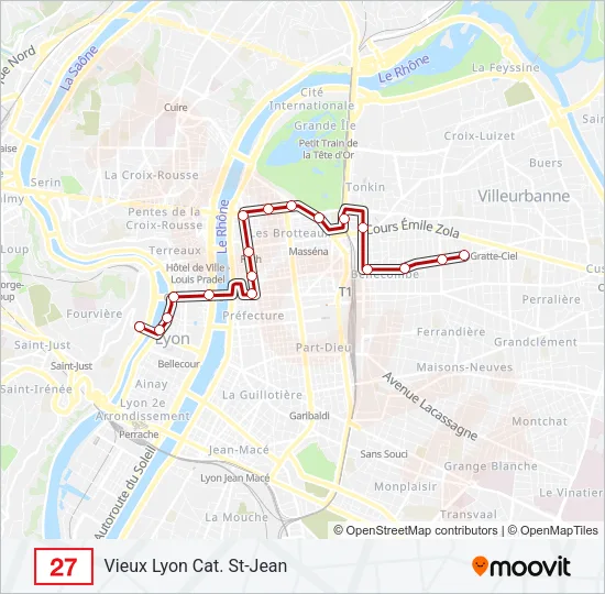 27 Bus Line Map